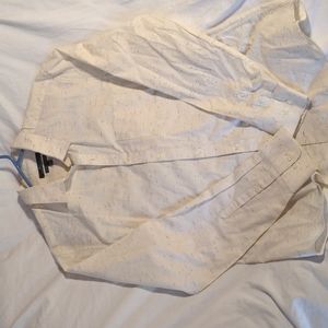 Men's medium off white button up